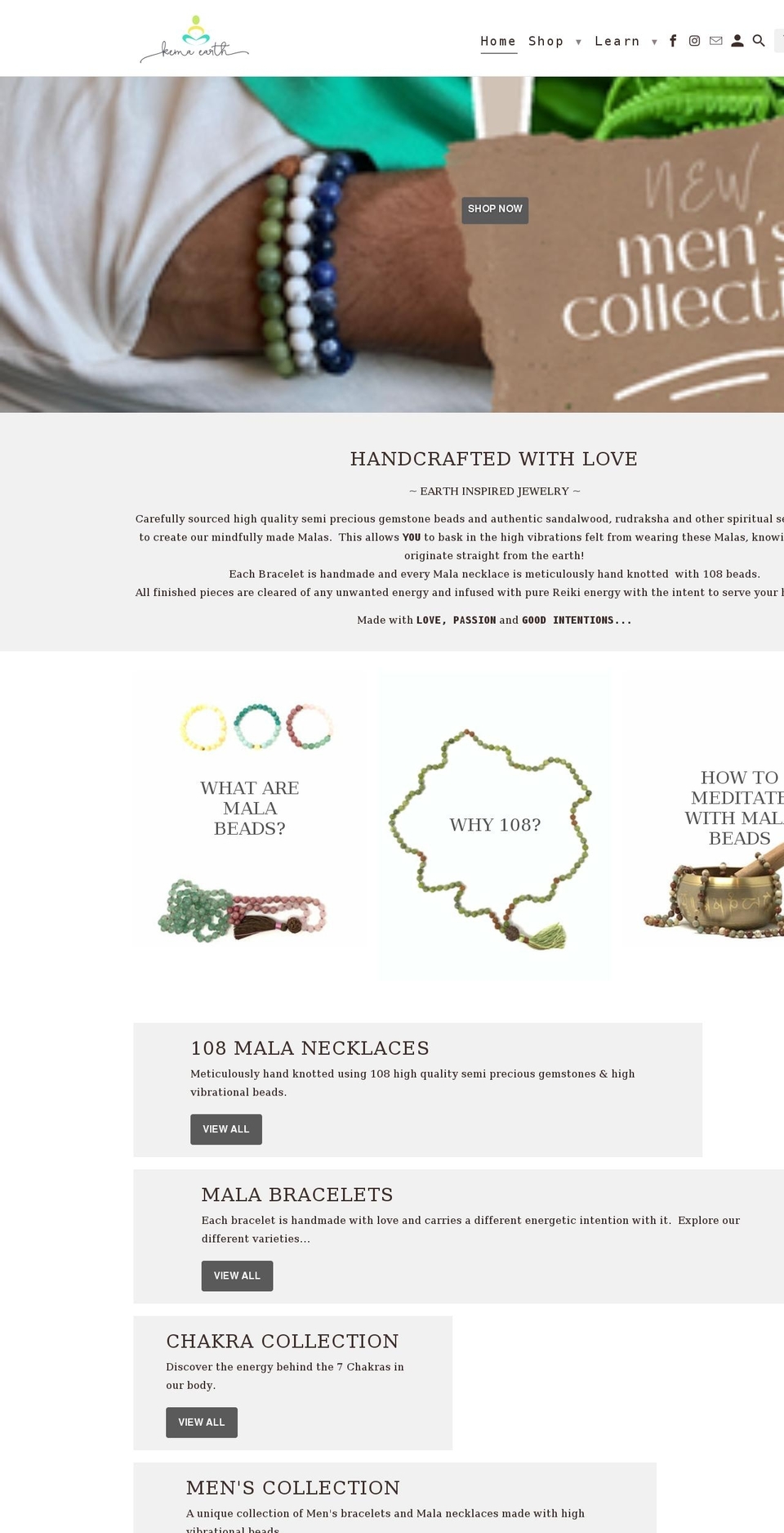 kemaearth.com shopify website screenshot