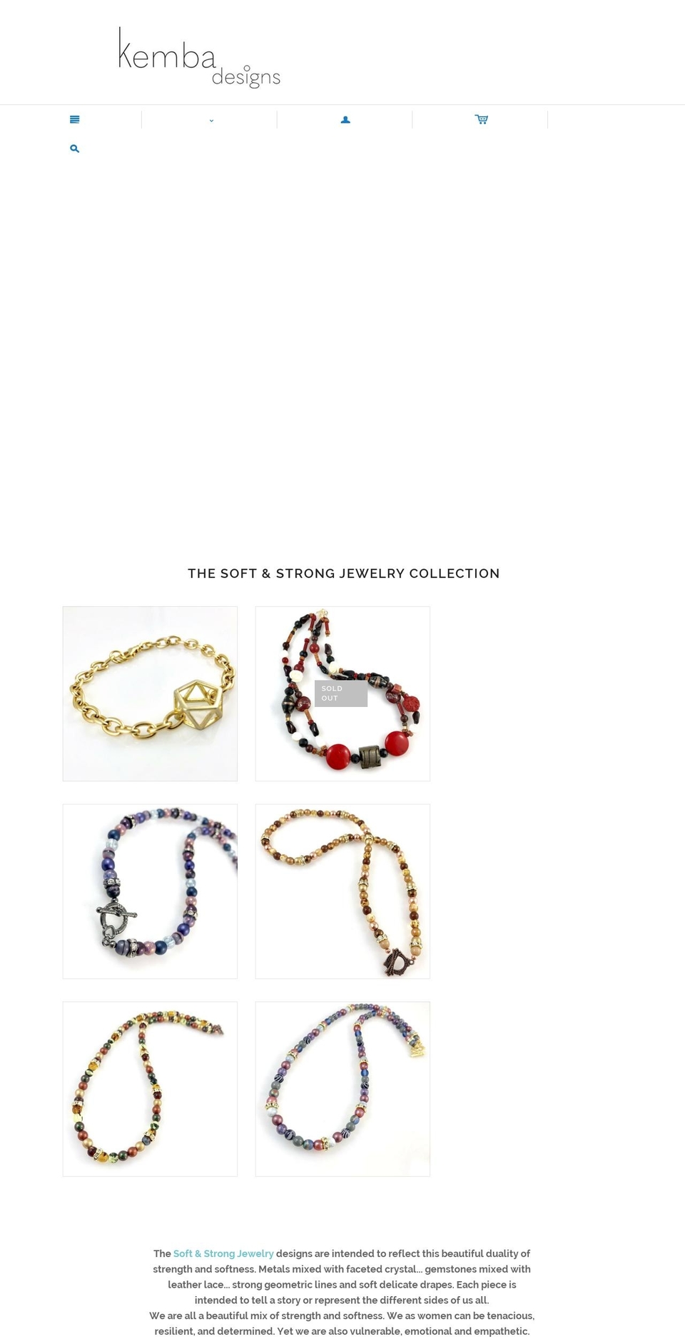 kembadesigns.com shopify website screenshot