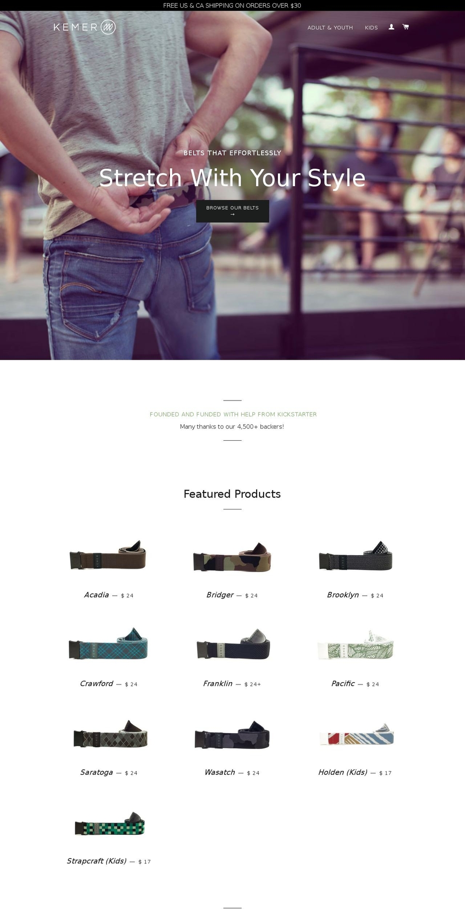 kemerco.com shopify website screenshot