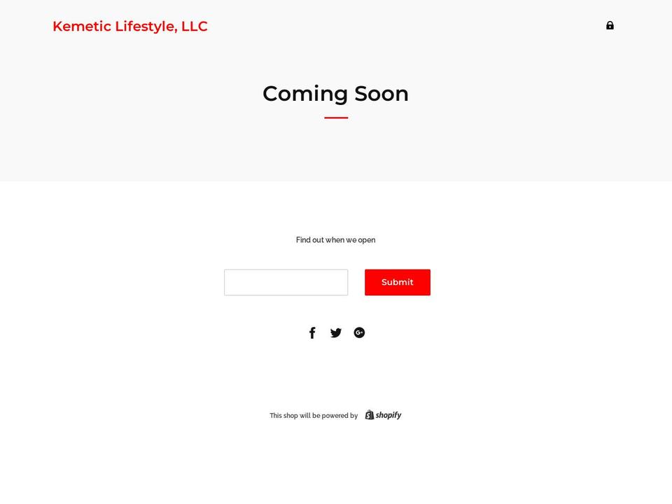 kemeticlifestyle.com — Shopify storefront screenshot