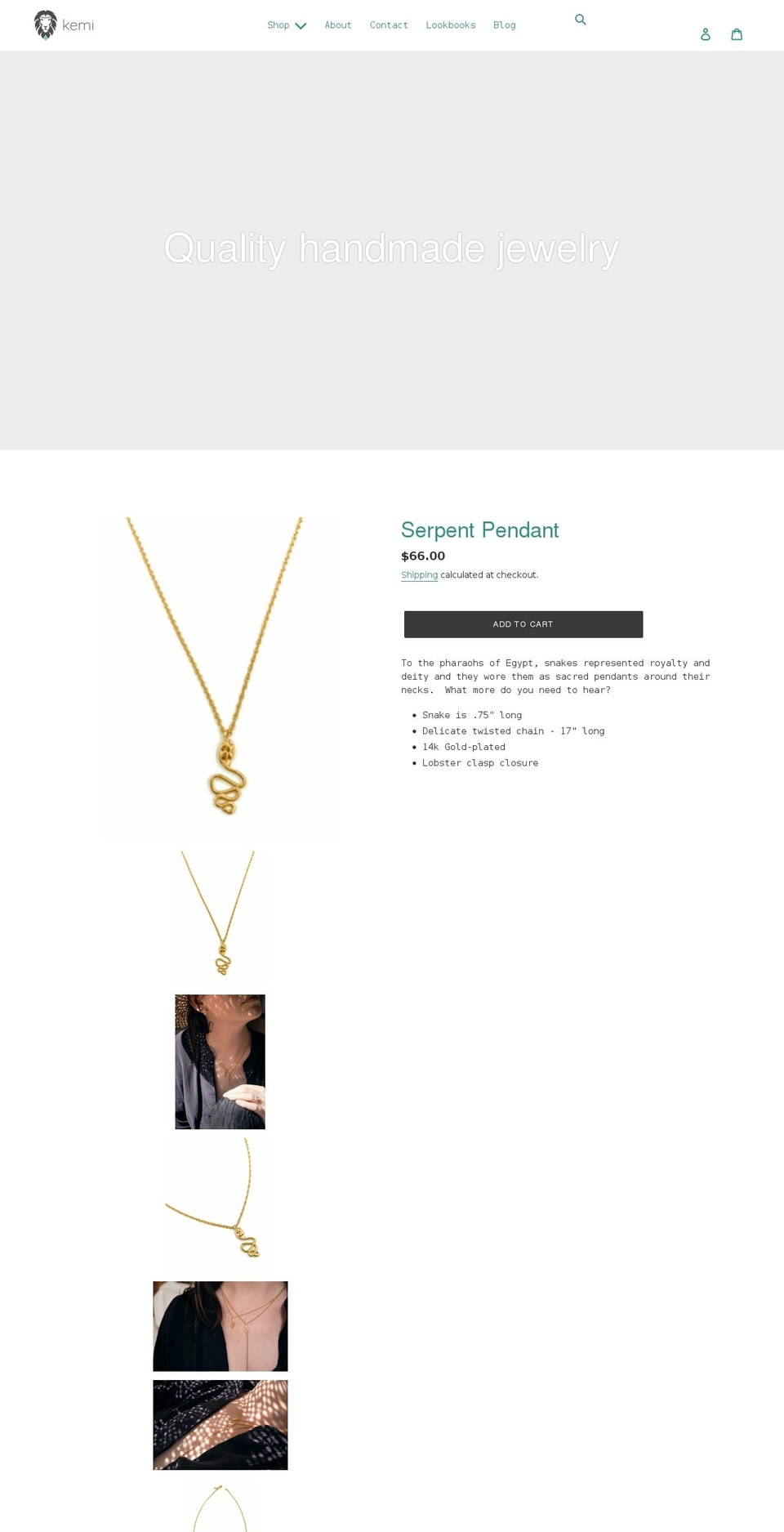 kemidesigns.com shopify website screenshot