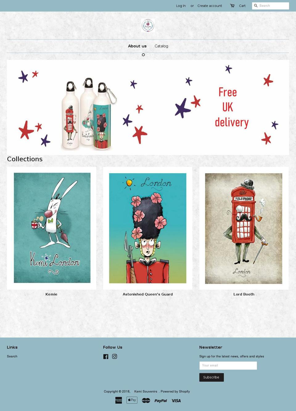 kemisouvenirs.com — Shopify storefront screenshot
