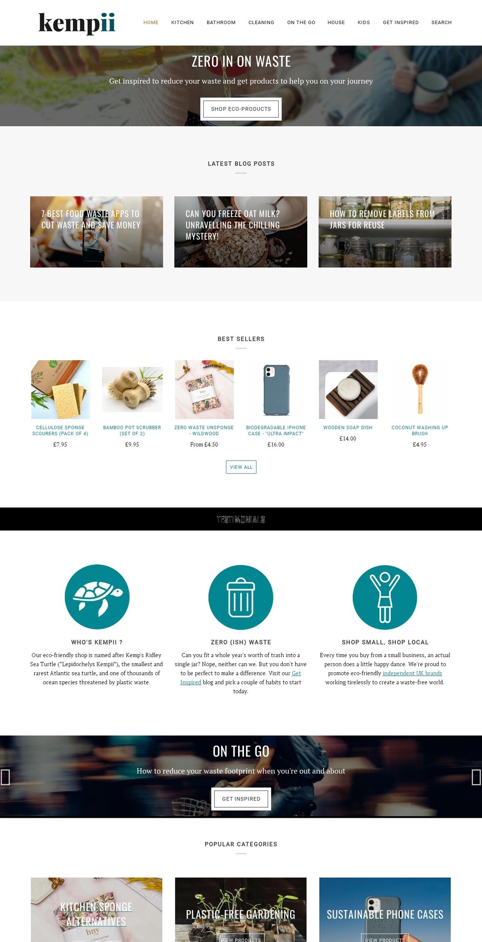 kempii.co.uk shopify website screenshot