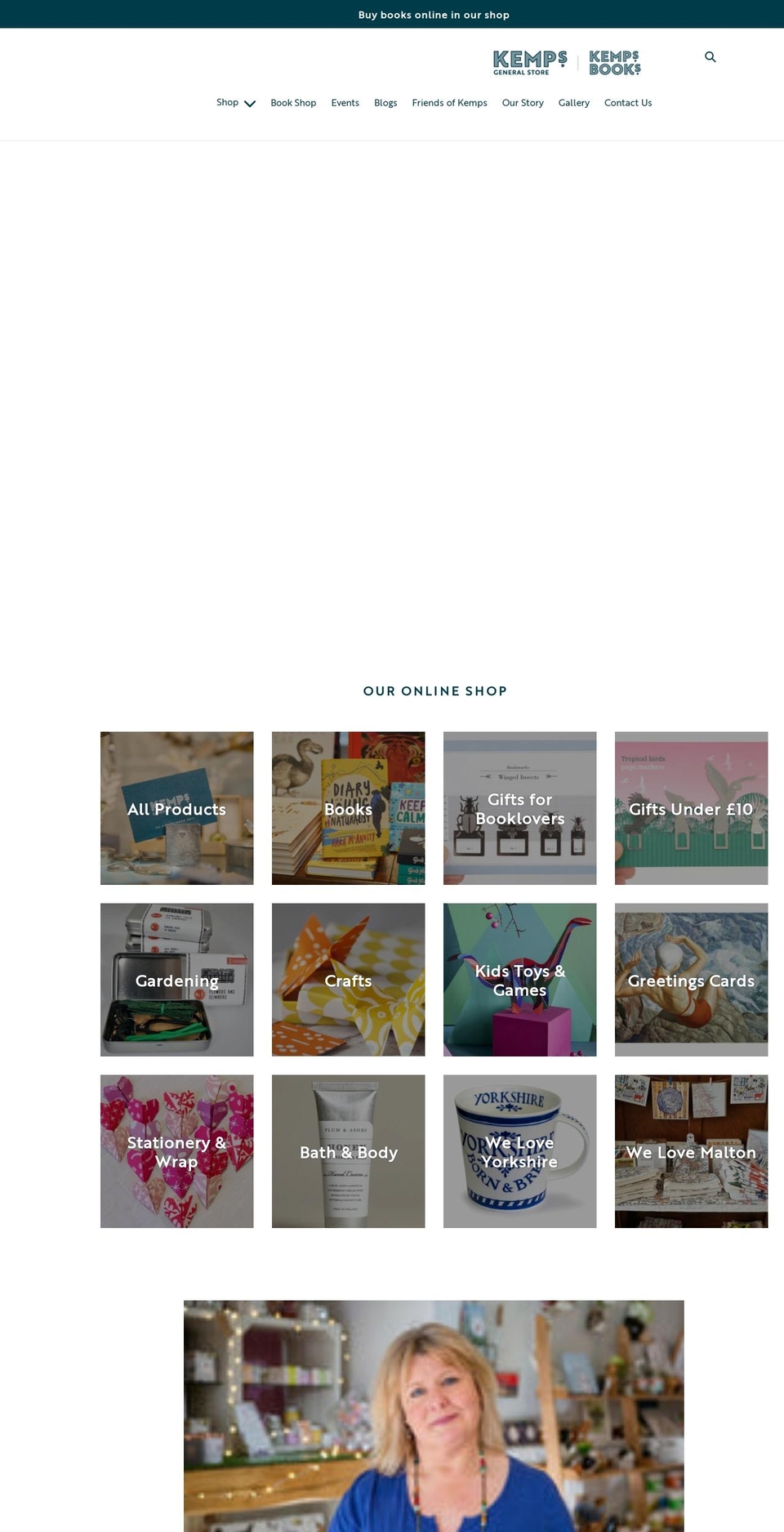 kempsgeneralstore.co.uk shopify website screenshot