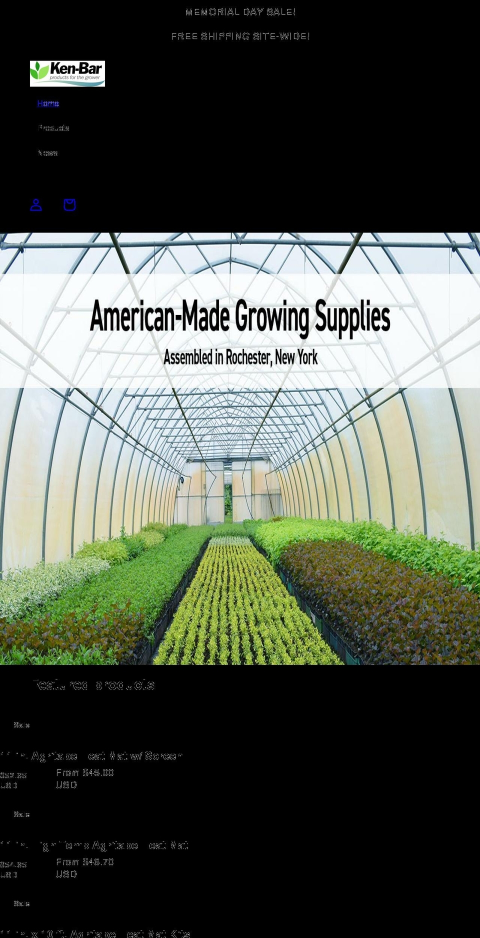 ken-bar.com shopify website screenshot