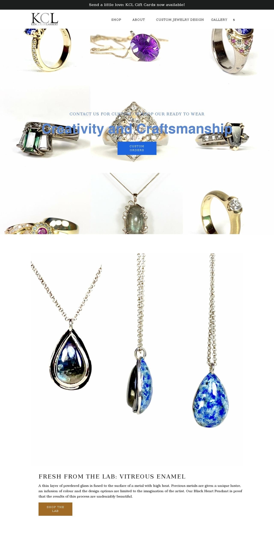 kenclaudelambert.com shopify website screenshot