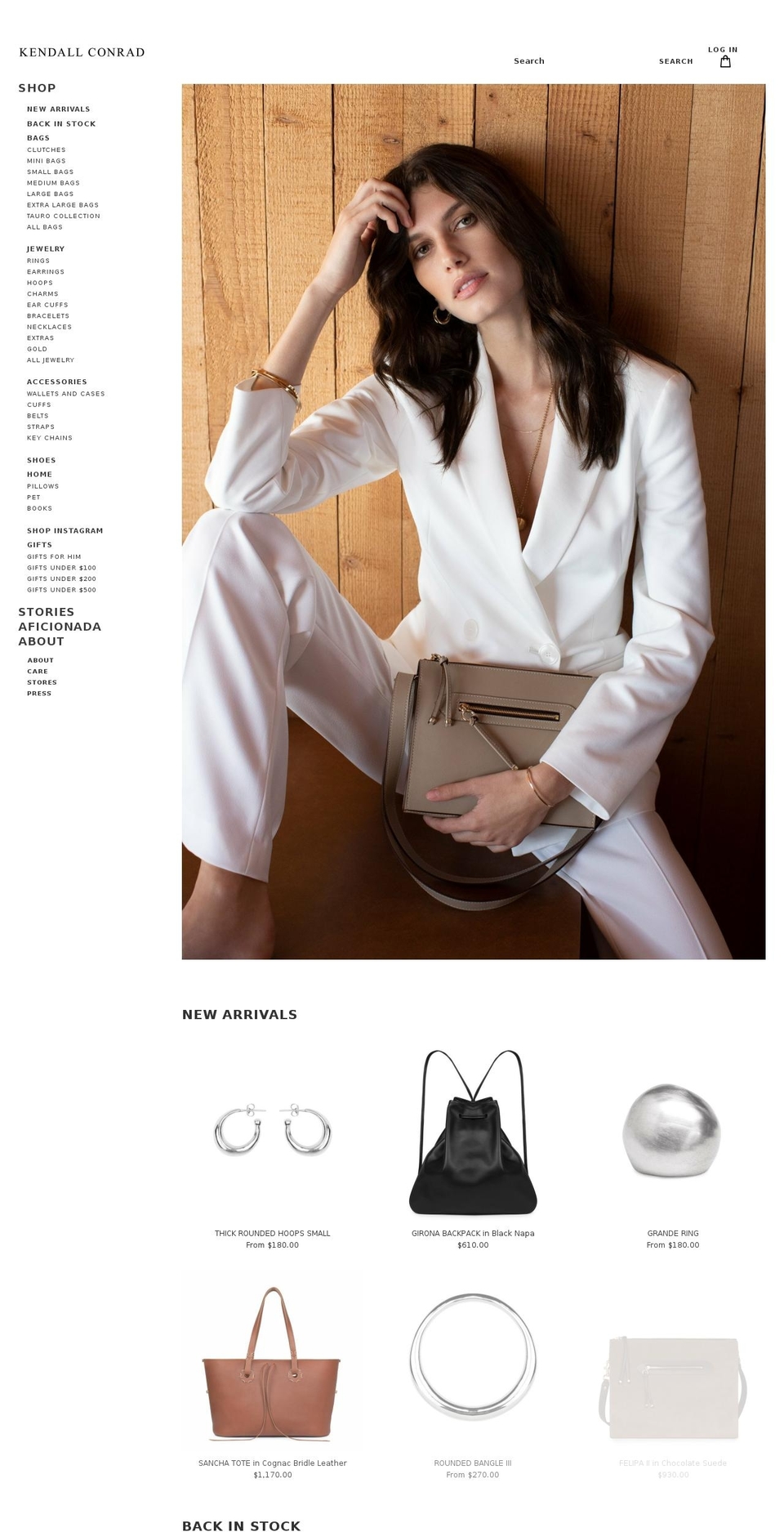 kendallconrad.net shopify website screenshot
