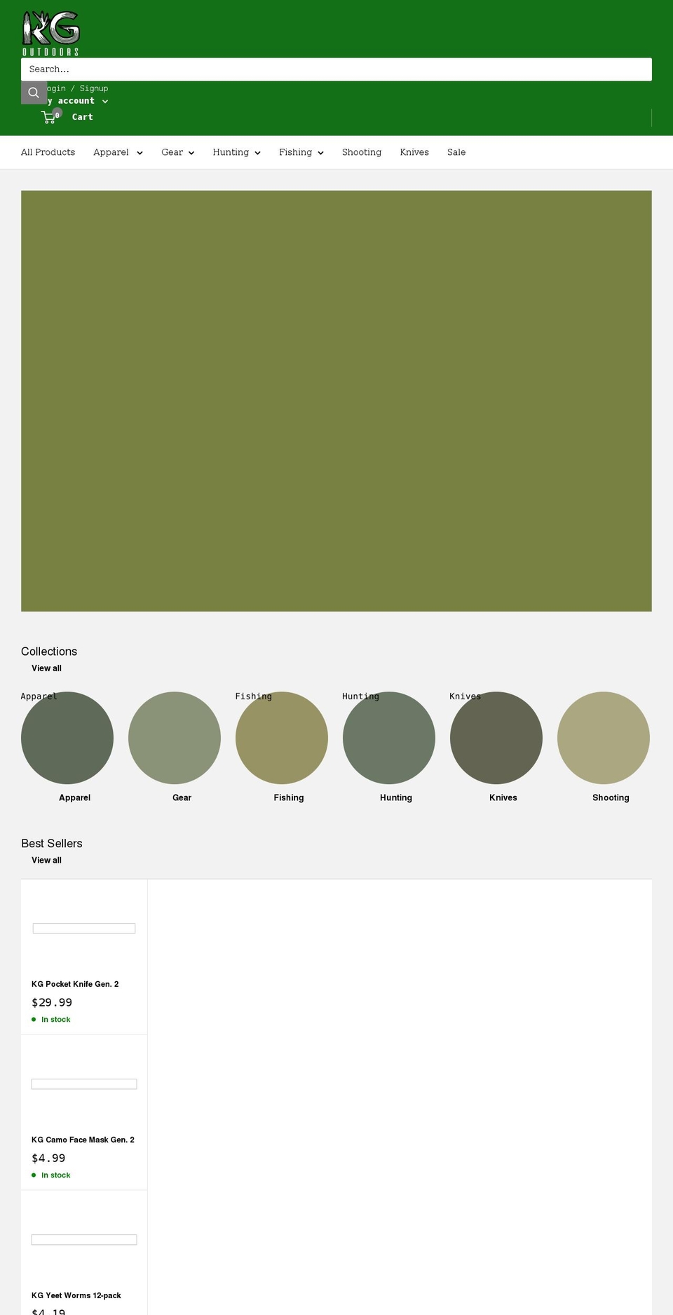 kendallgray1.com shopify website screenshot