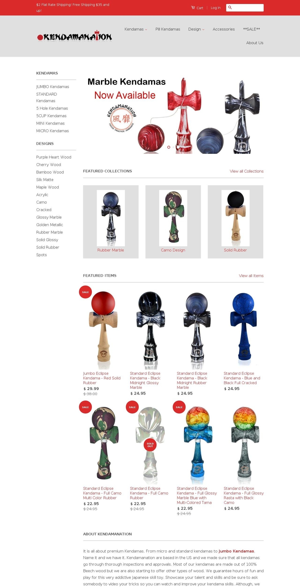 kendamanation.com shopify website screenshot