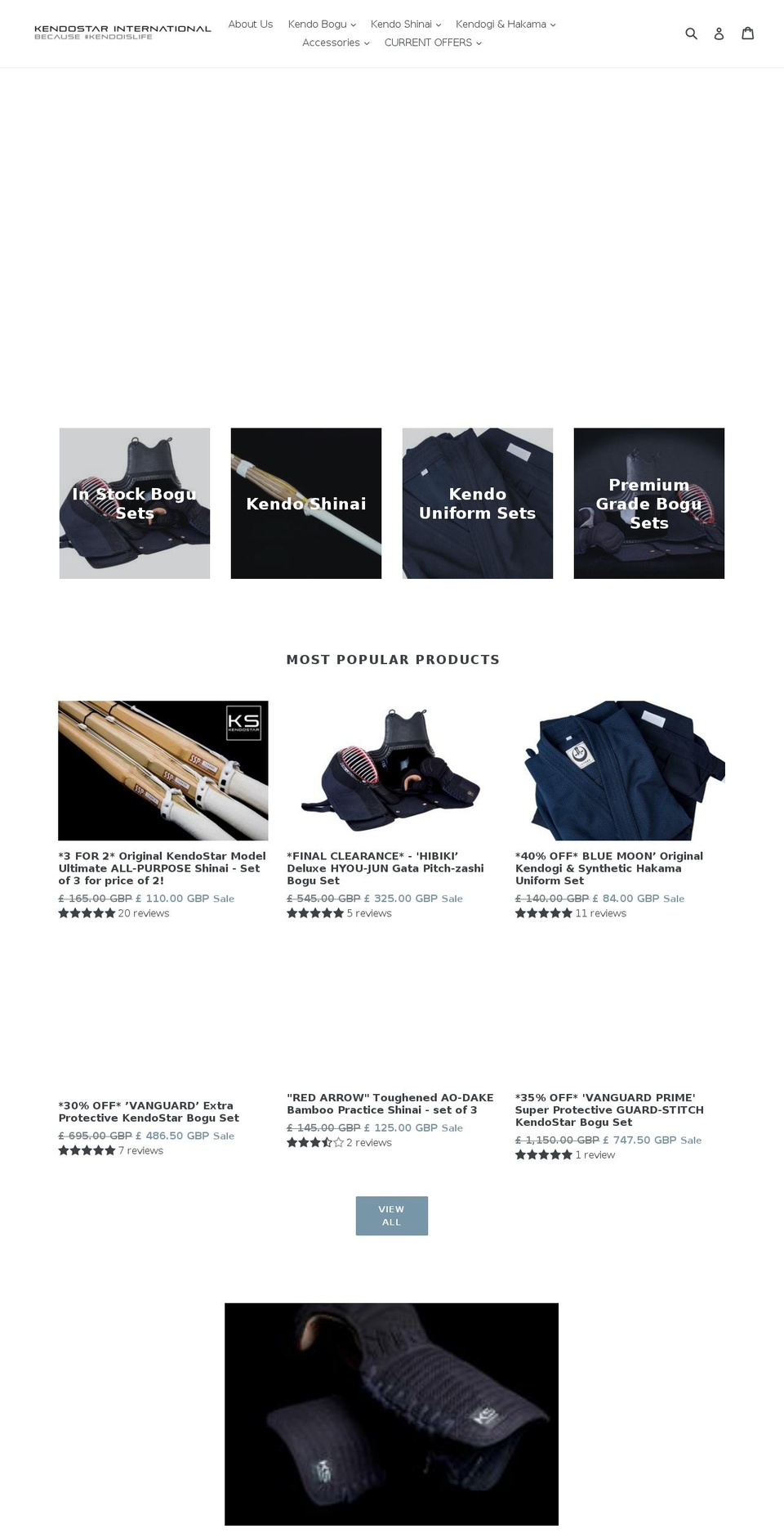 kendobogujapan.com — Shopify storefront screenshot