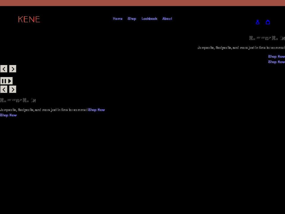 kenethelabel.com shopify website screenshot