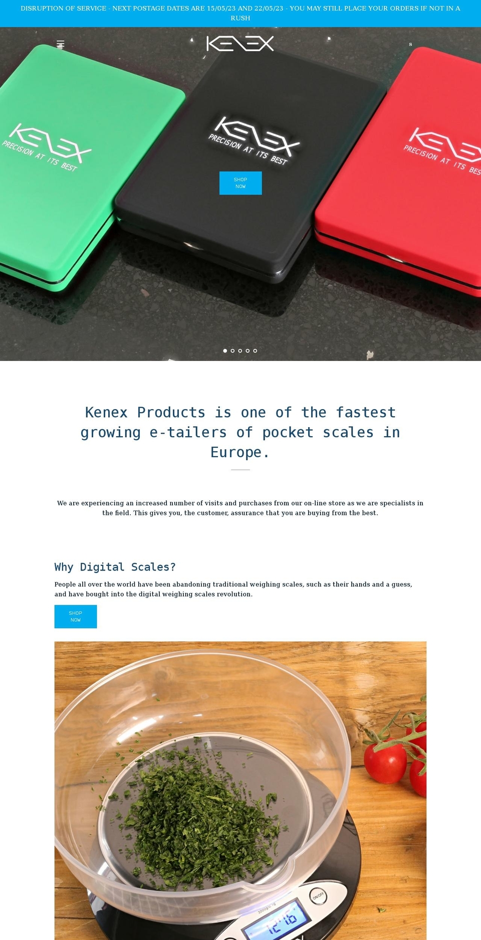 kenexproducts.com shopify website screenshot