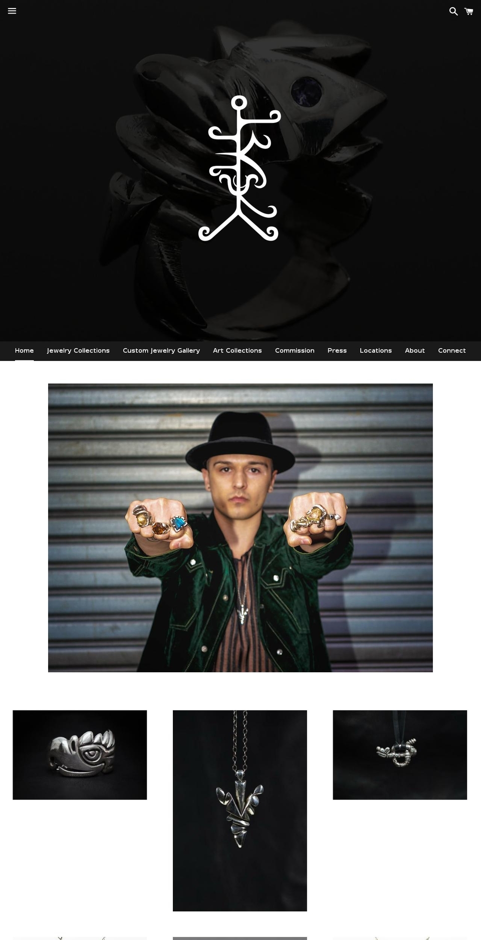 kenfuryjewelry.com — Shopify storefront screenshot
