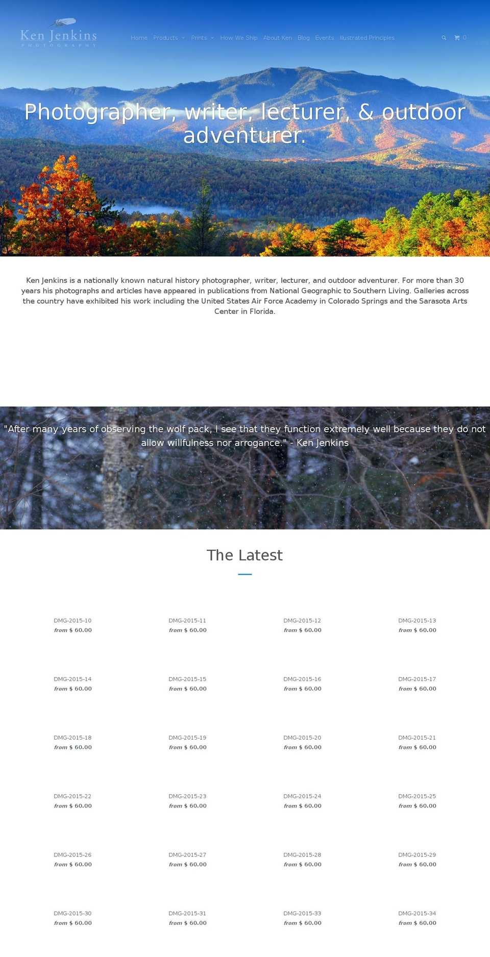 kenjenkins.com shopify website screenshot