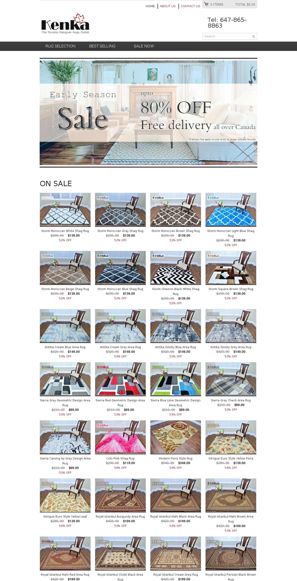 shopify-theme Shopify theme site example kenka-rug.myshopify.com