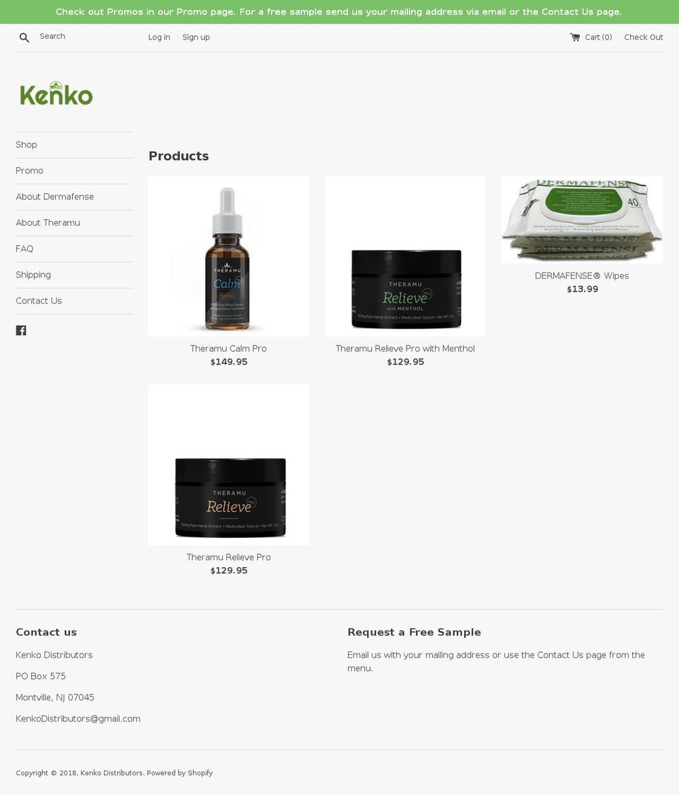 kenkoonline.com — Shopify storefront screenshot