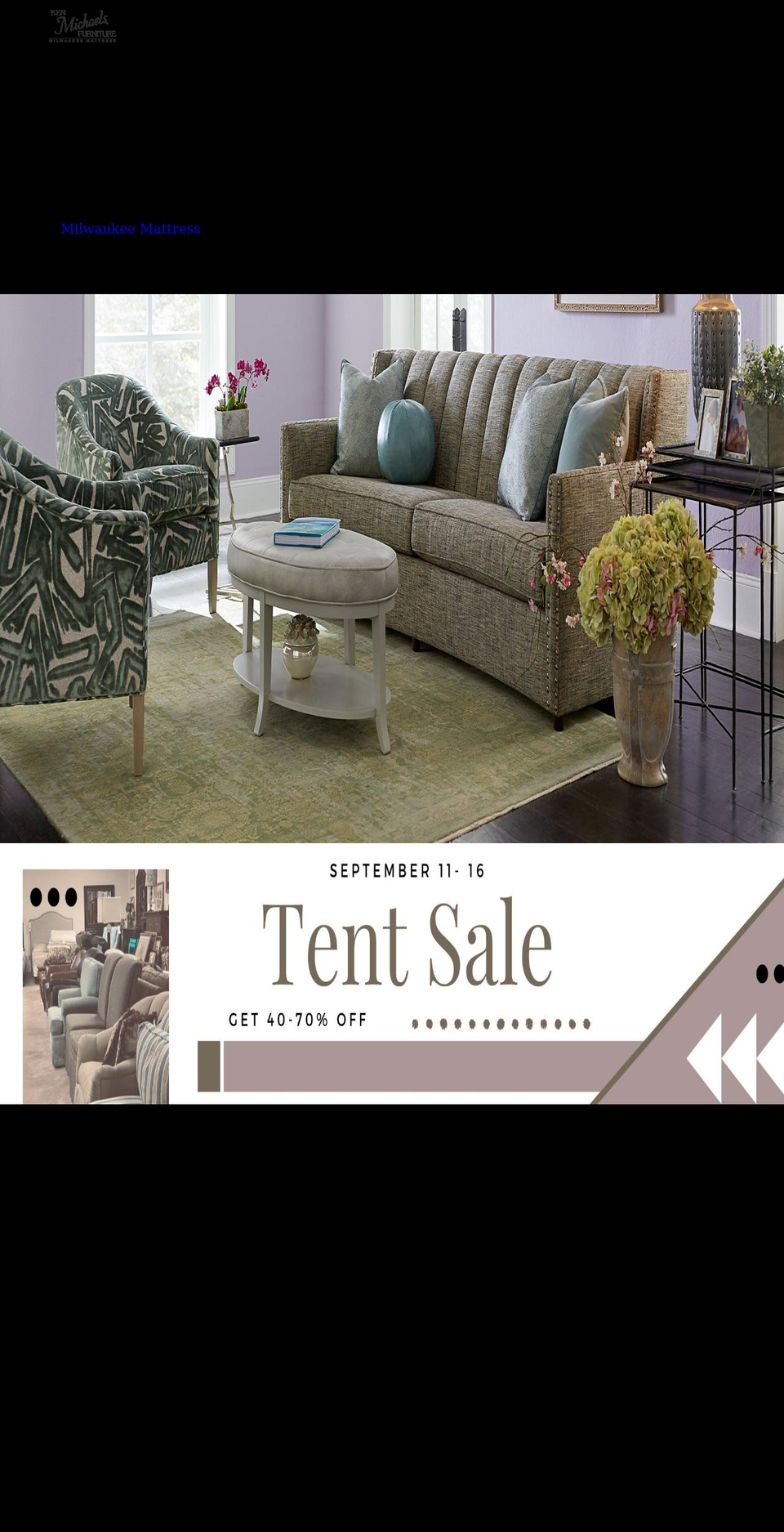 kenmichaelsfurniture.com shopify website screenshot