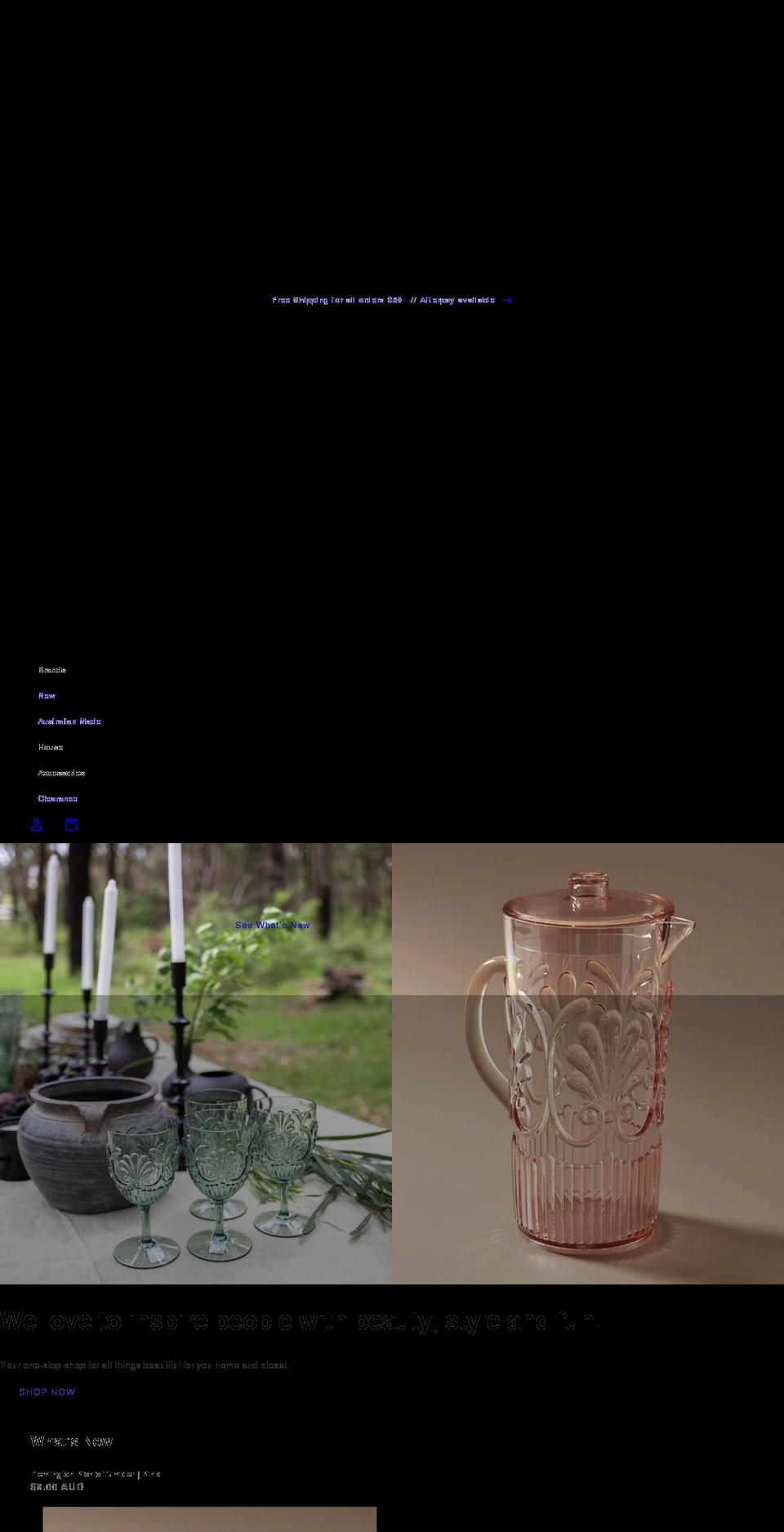 kennedyandwarner.com shopify website screenshot