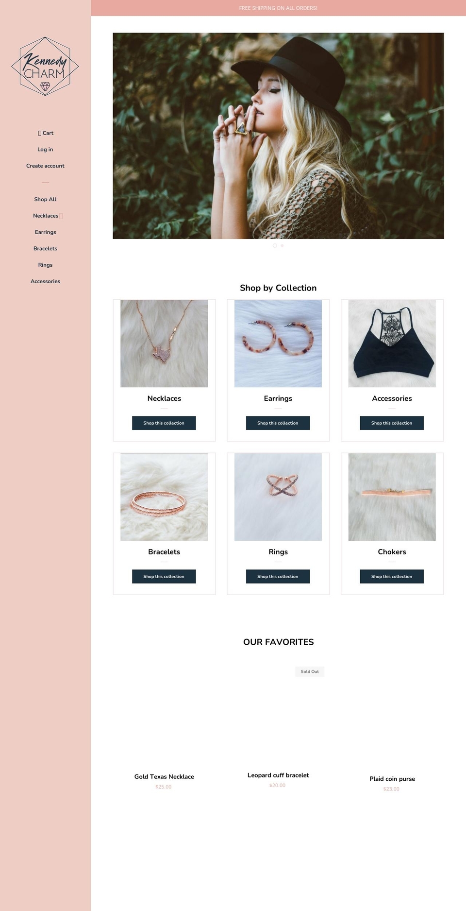 kennedycharm.com shopify website screenshot