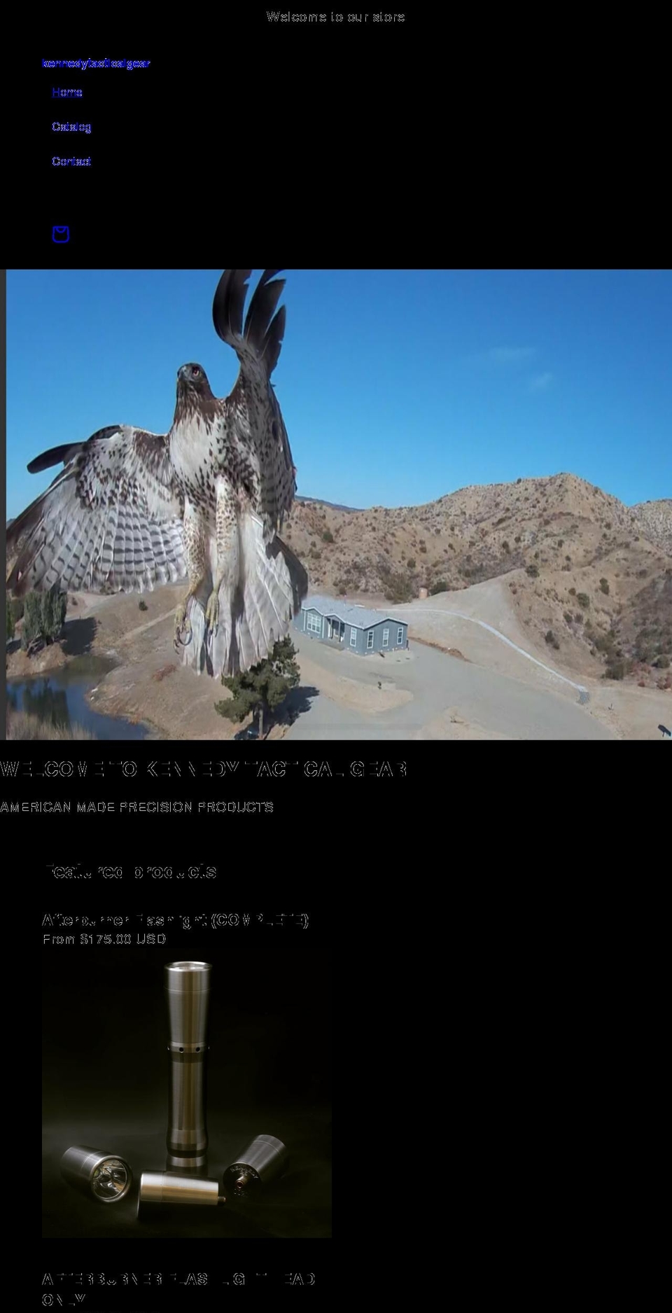 kennedytacticalgear.com shopify website screenshot