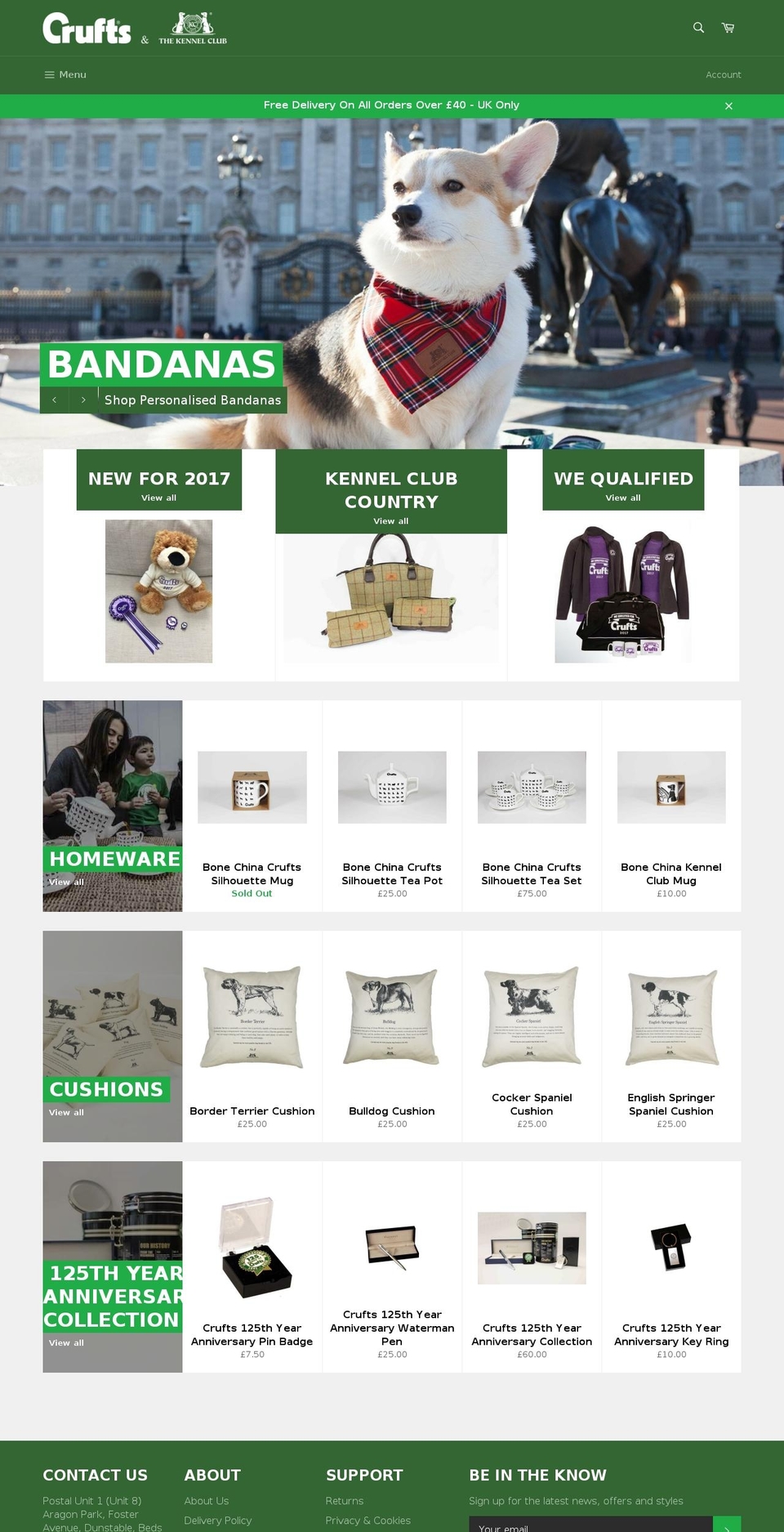 kennelclubofficialshop.com shopify website screenshot