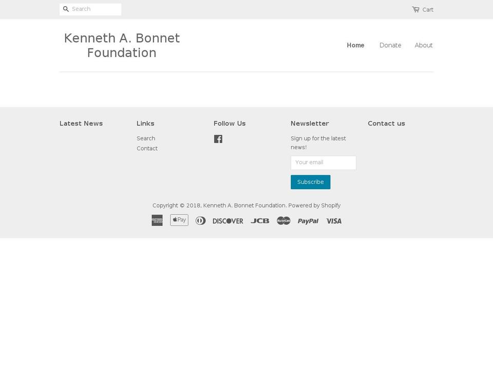kennethabonnet.org shopify website screenshot
