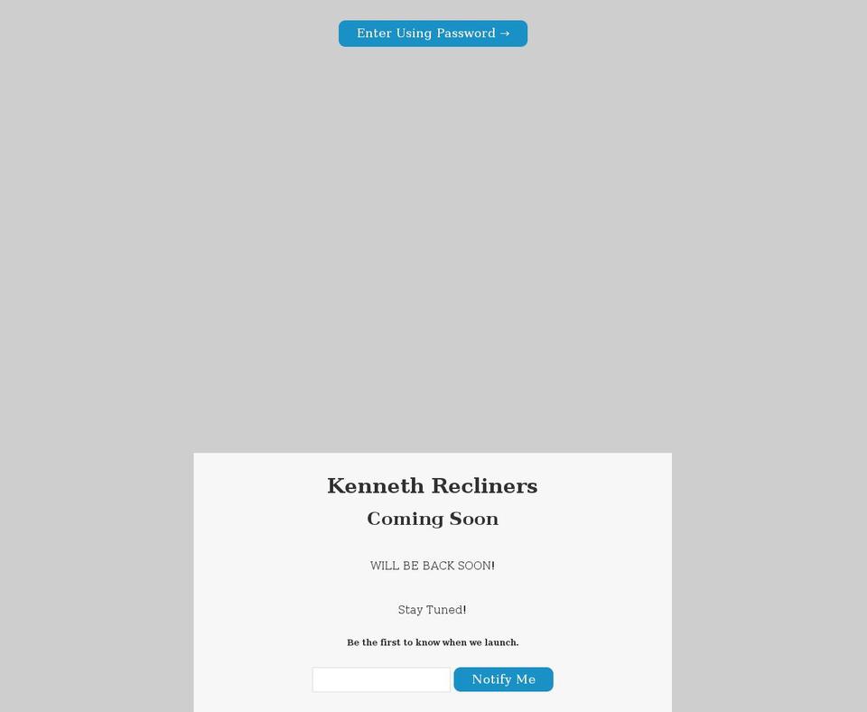 kennethfurniture.com — Shopify storefront screenshot
