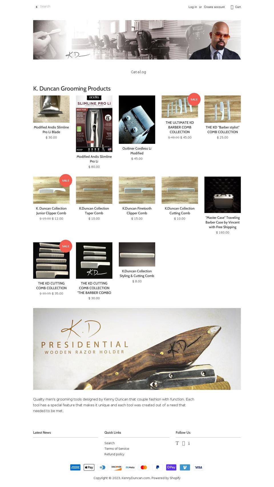 kennyduncan-com.myshopify.com shopify website screenshot