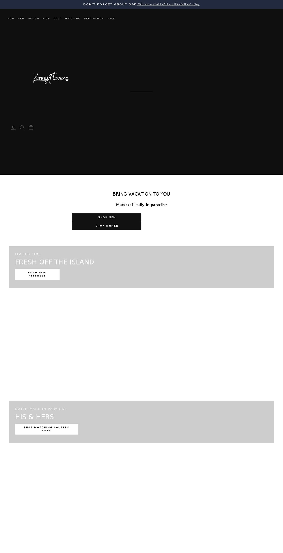 kennyflowers.com shopify website screenshot