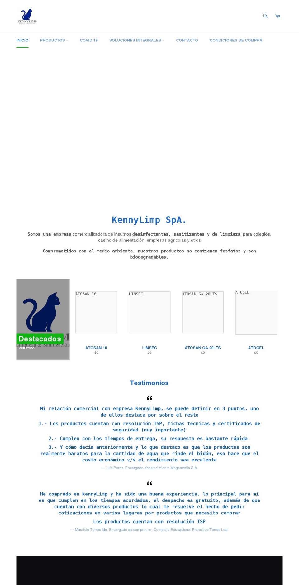 kennylimp.com shopify website screenshot