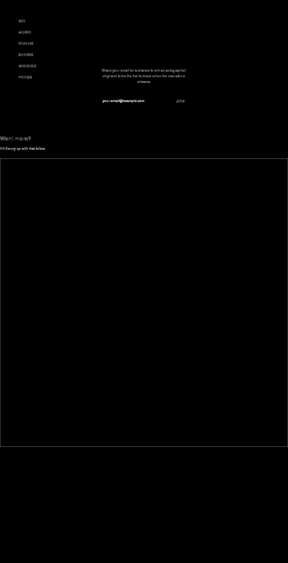 kennystockard.com shopify website screenshot