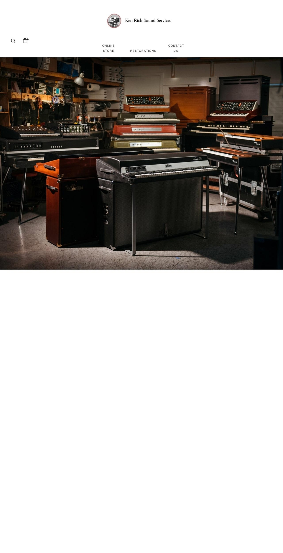 kenrichsounds.com shopify website screenshot