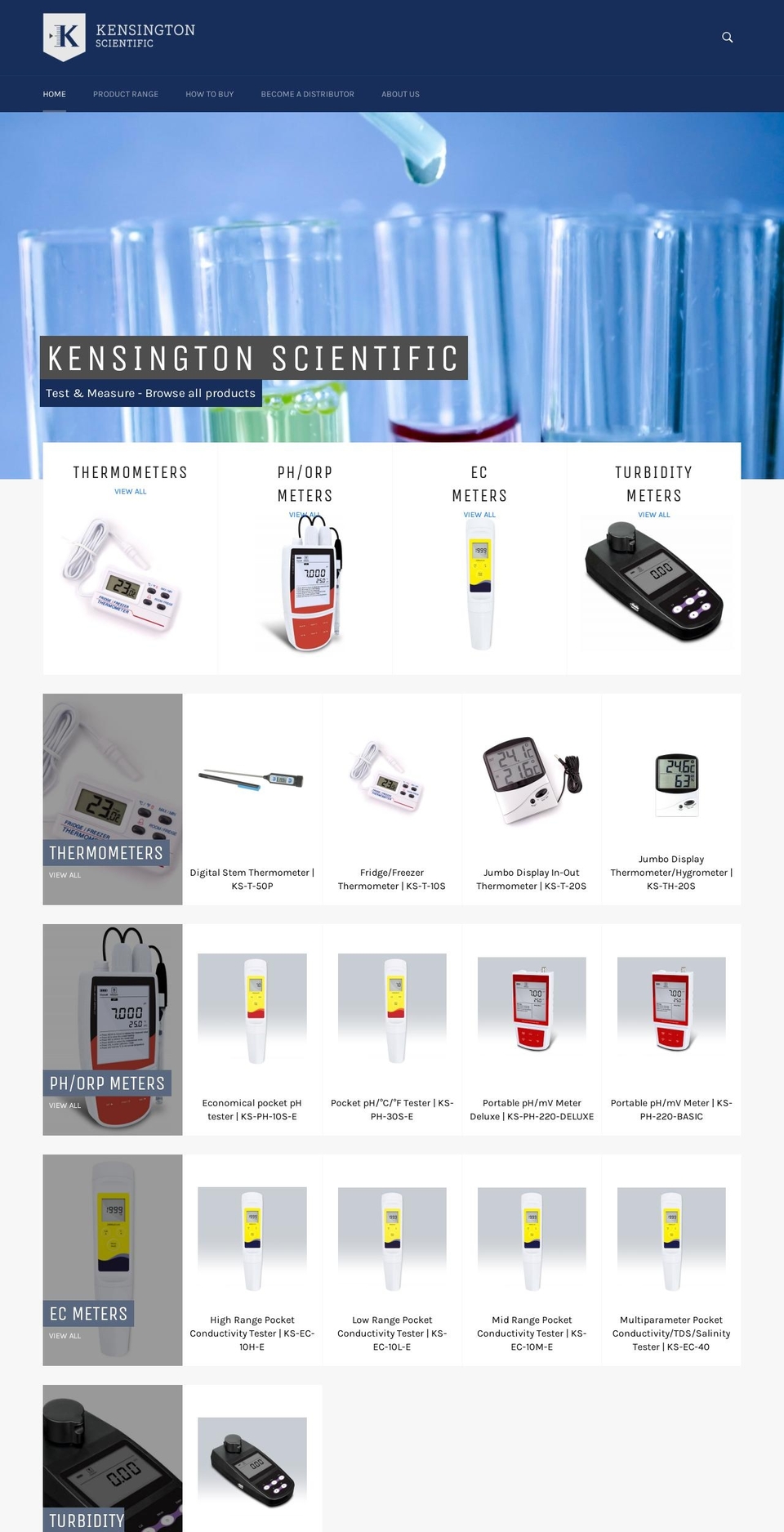 kensingtonscientific.com.au shopify website screenshot