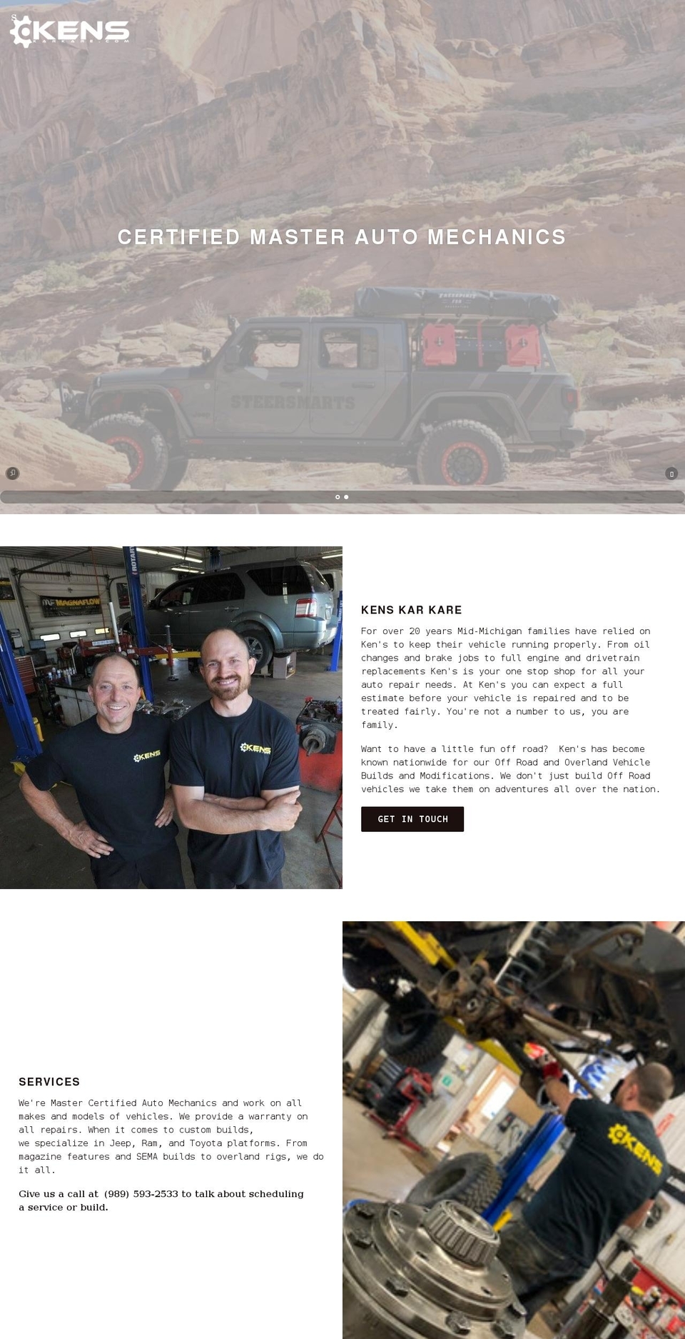kenskarkare.com shopify website screenshot