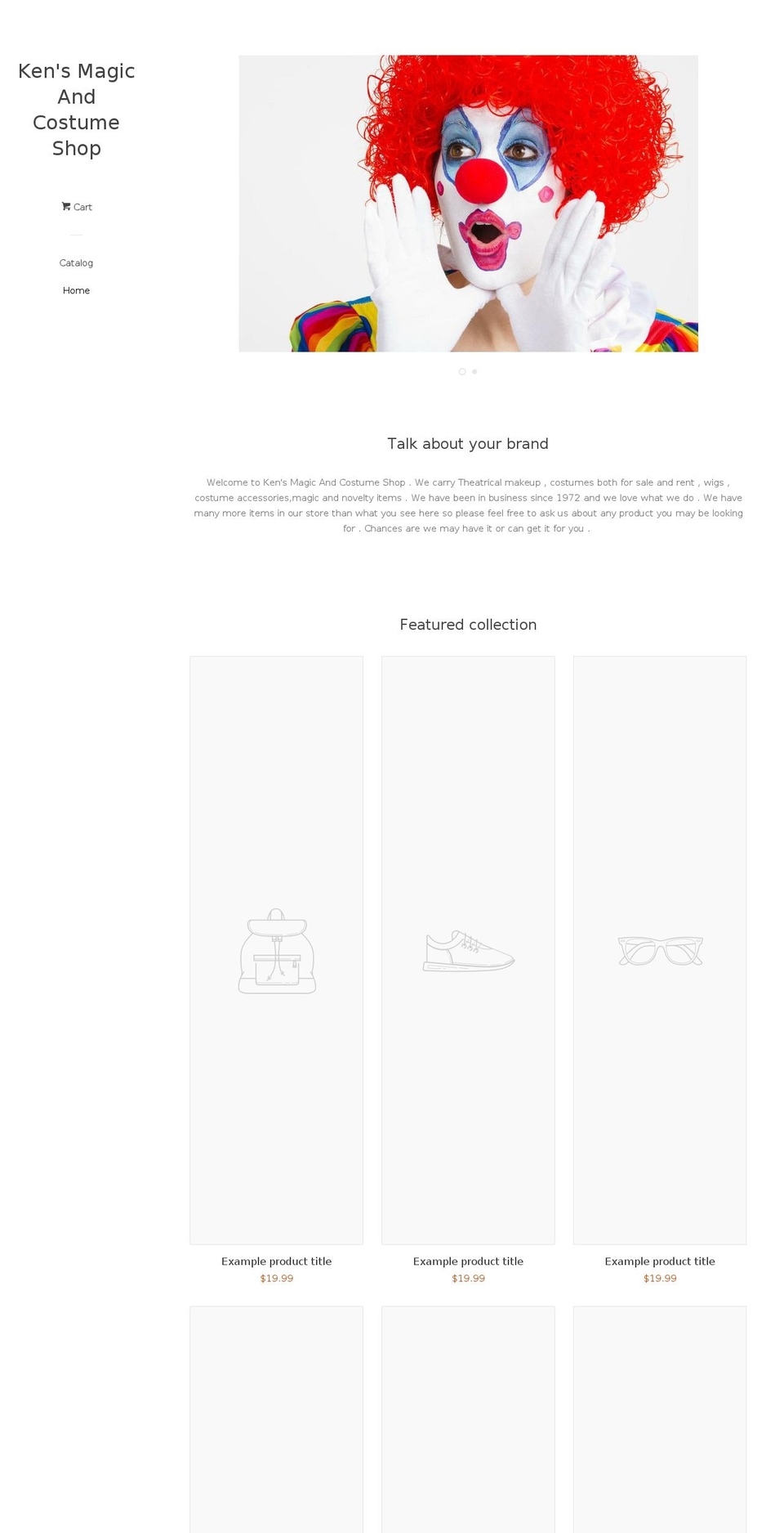kensmagicandcostumeshop.com — Shopify store on .com