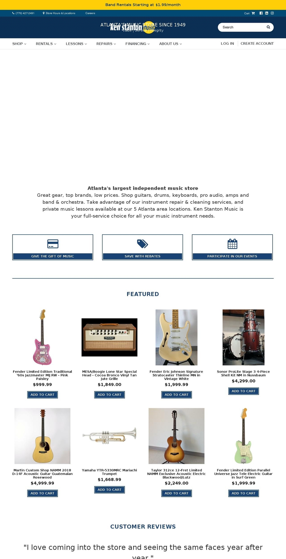 kenstanton.com — Shopify storefront screenshot