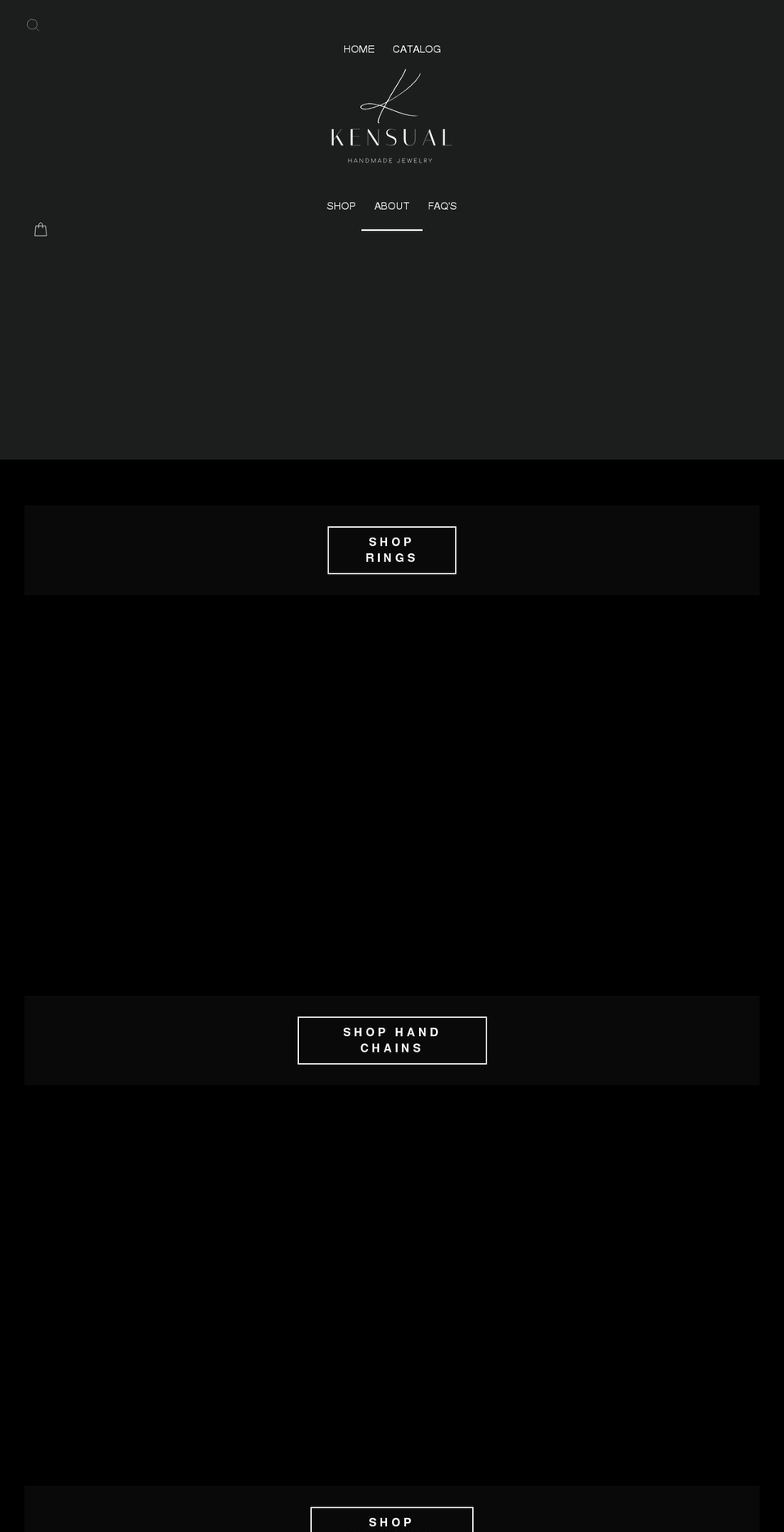 kensual.com shopify website screenshot