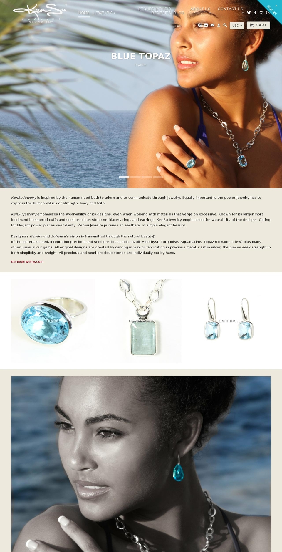 kensuprecious.com shopify website screenshot