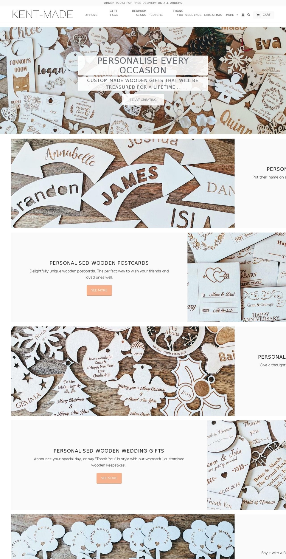 kent-made.com — Shopify storefront screenshot
