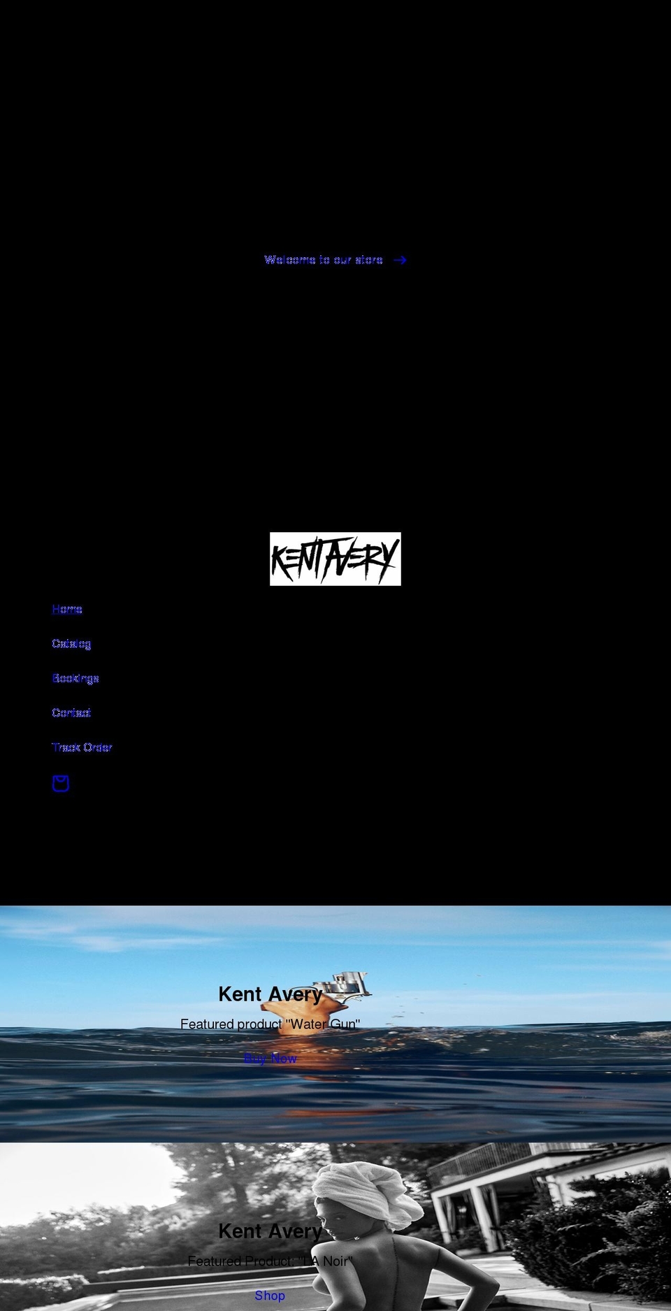 kentaveryphoto.com shopify website screenshot