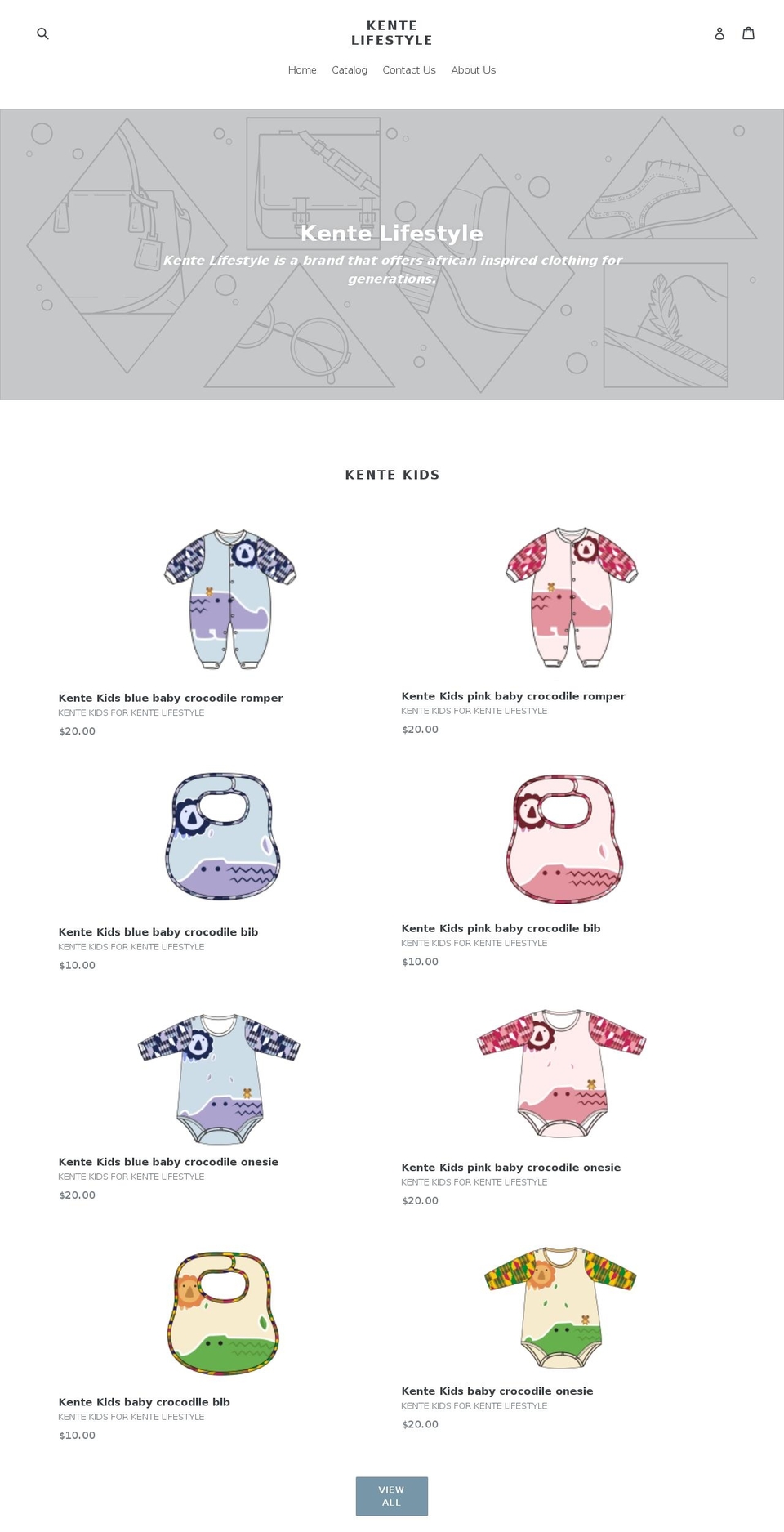 kentelifestyle.com shopify website screenshot