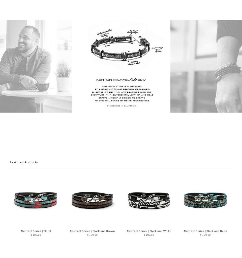 kentonmichael.com shopify website screenshot
