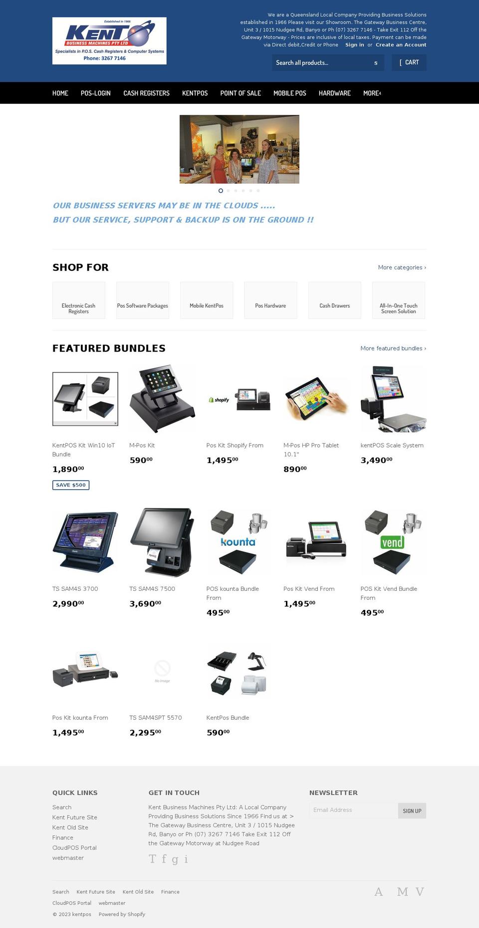 kentpos.com shopify website screenshot