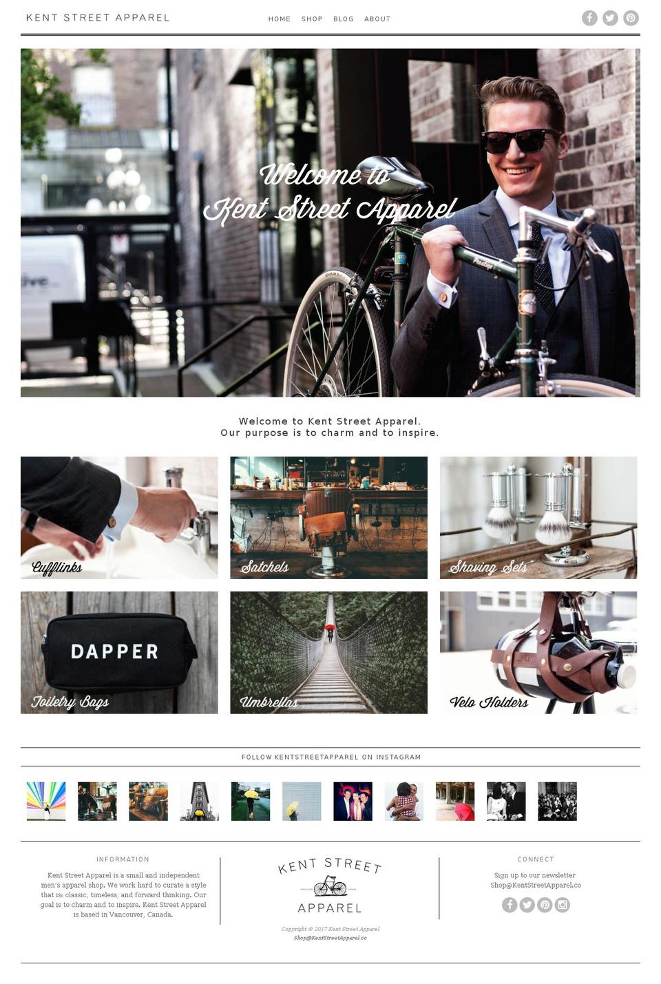 kentstreetapparel.com shopify website screenshot