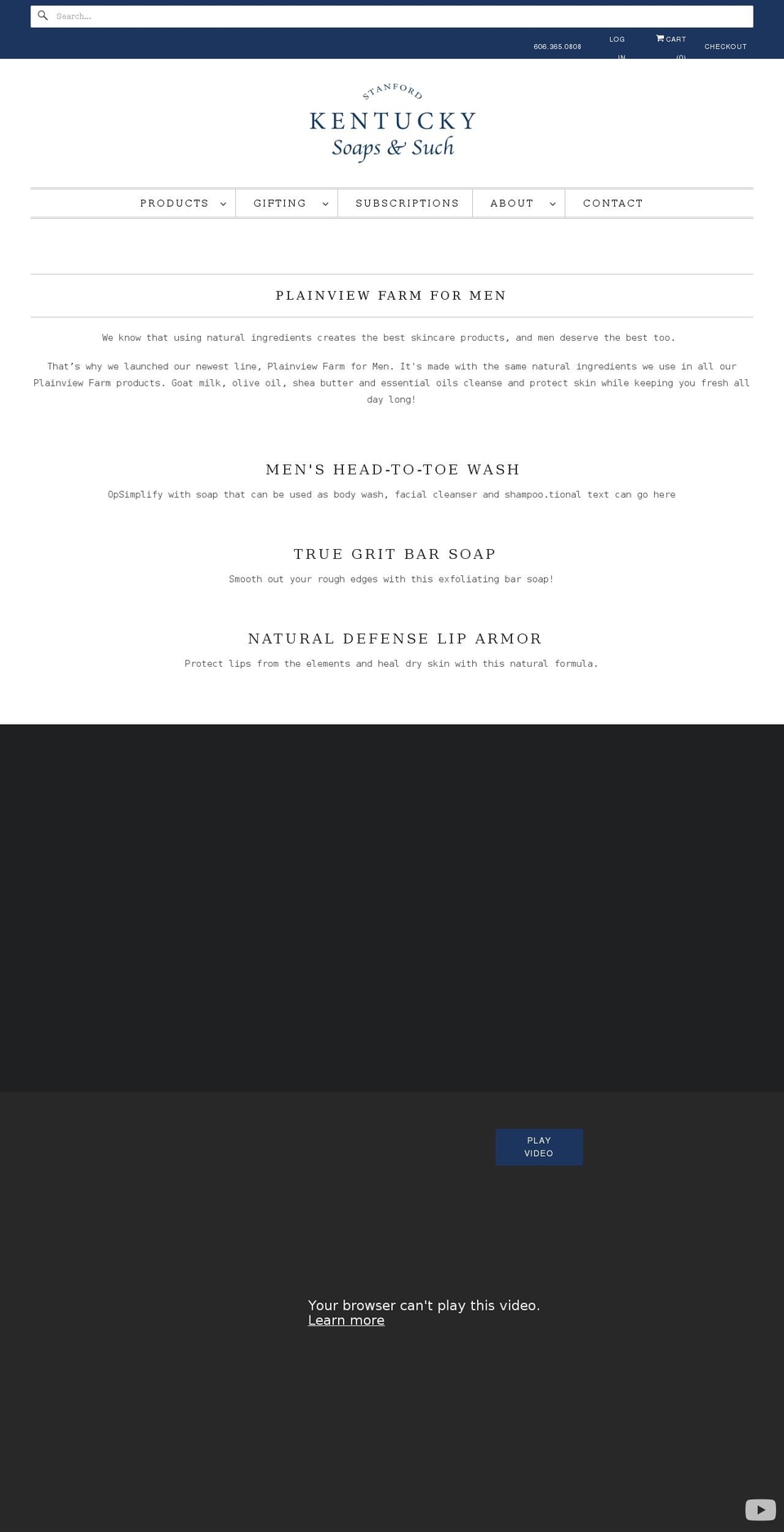 kentucky-soaps-such.myshopify.com shopify website screenshot