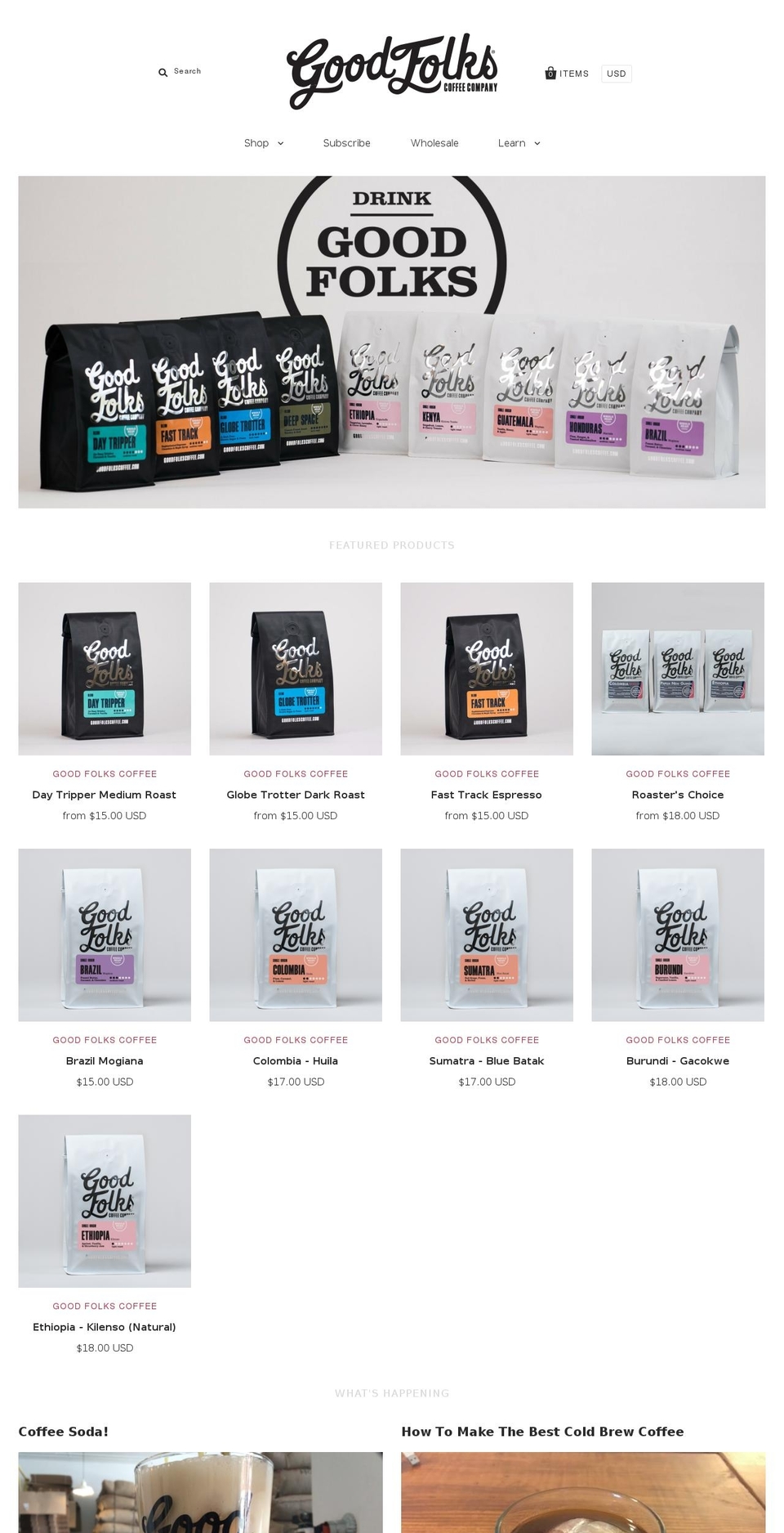 kentuckycoffeecompany.com shopify website screenshot