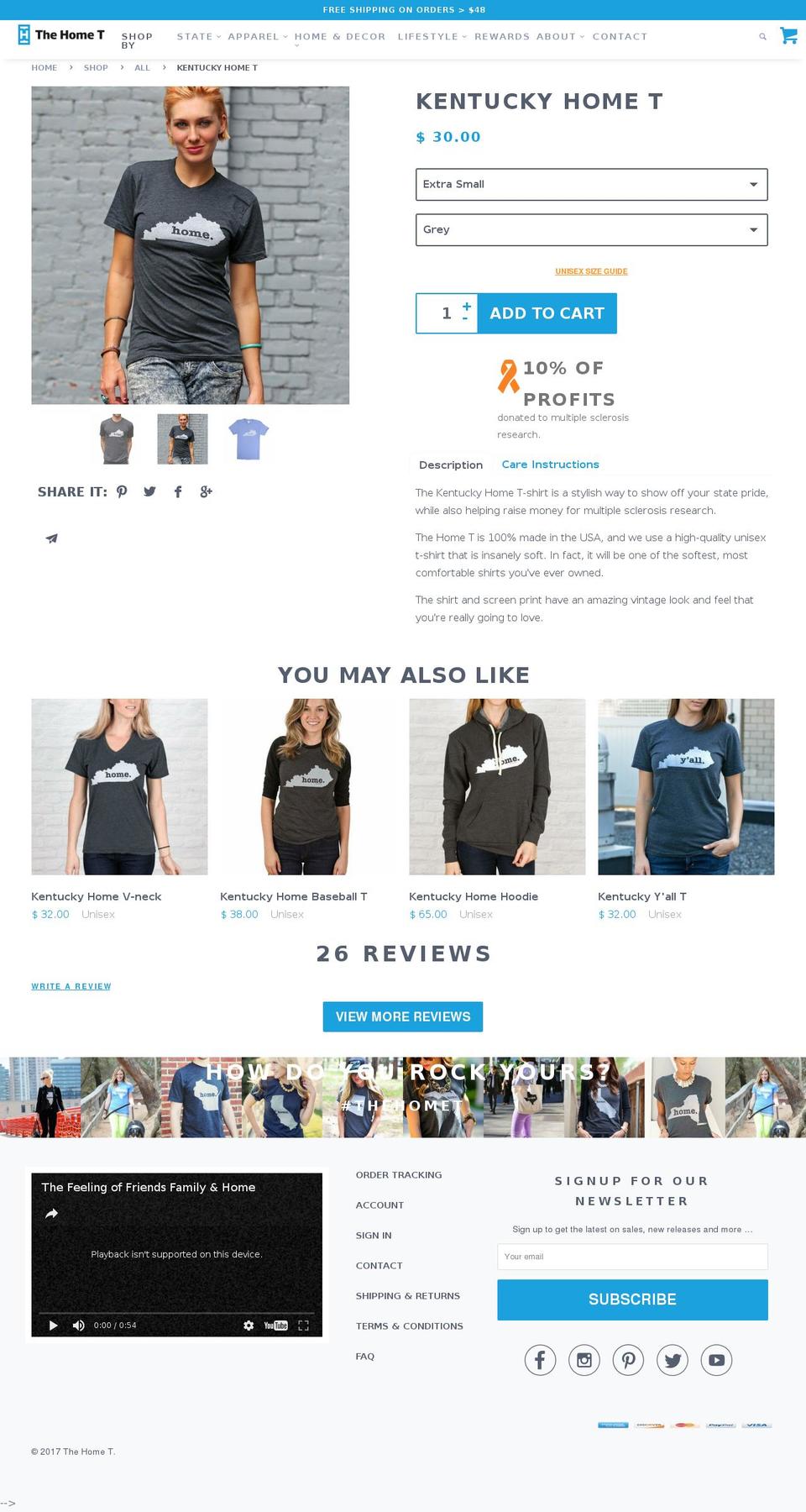 GripsOn - V2.12 Shopify theme site example kentuckyhometshirt.com