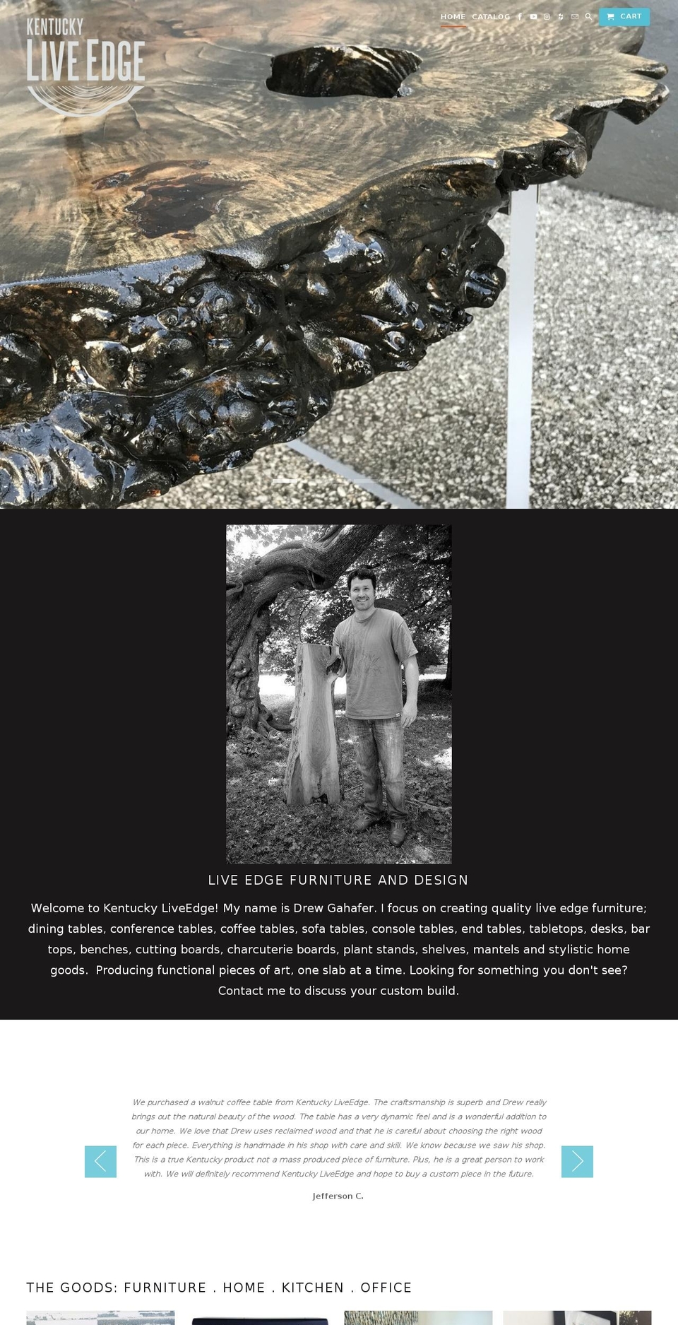 kentuckyliveedge.com shopify website screenshot