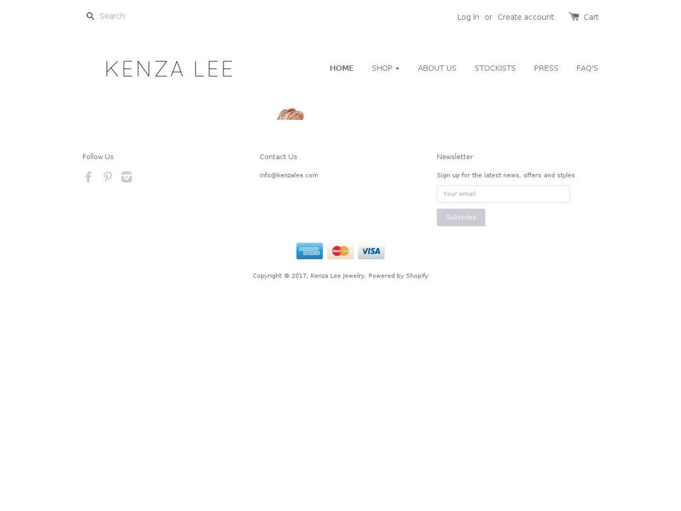 kenzalee.com shopify website screenshot
