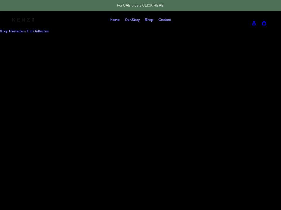 kenziishop.com shopify website screenshot
